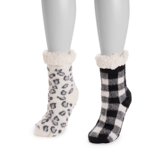 Muk Luks® Original Cabin Socks 2 Pair Pack Style  SZ S-M shoe size 5-7 woman’s - Picture 9 of 9